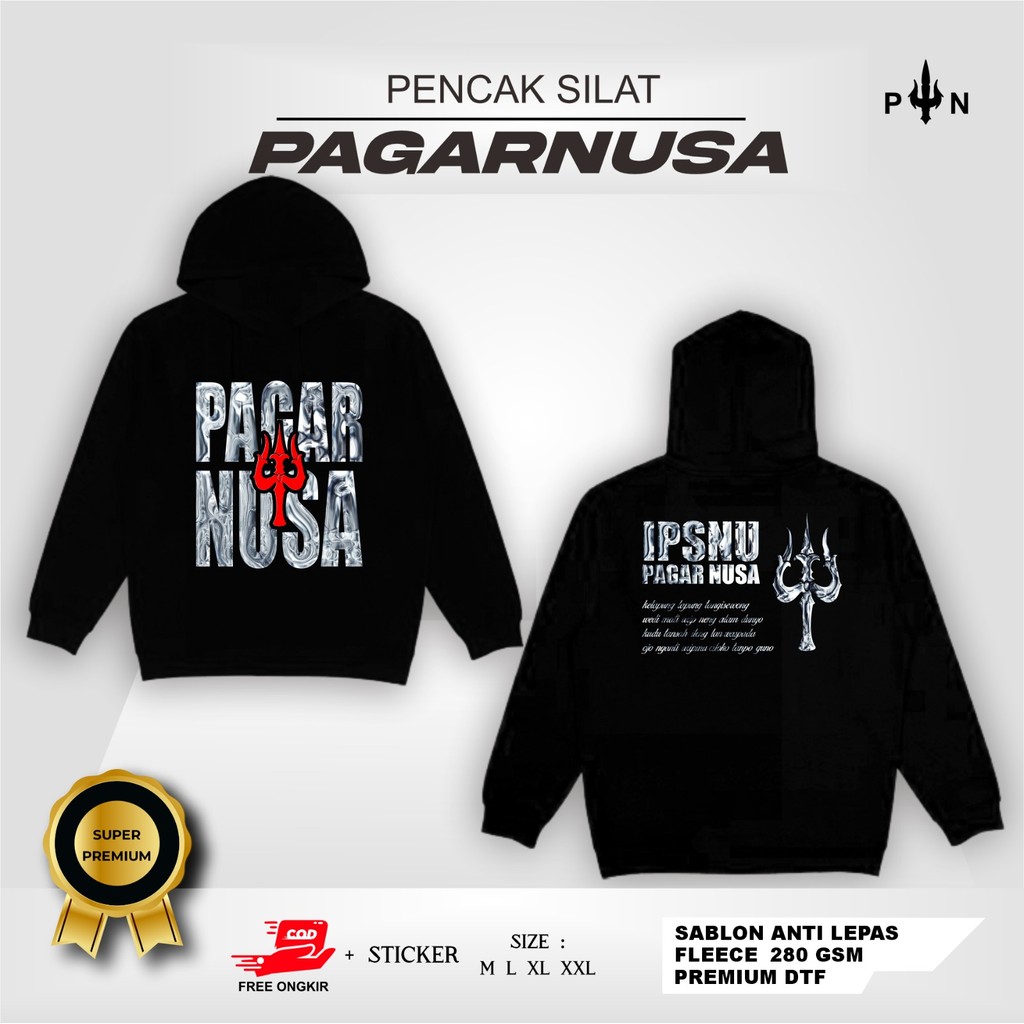 HOODIE PAGAR NUSA IPSNU PAGAR NUSA - JAKET PAGAR NUSA TERBARU - JAKET DESAIN TRISULA - JAKET HOODIE 