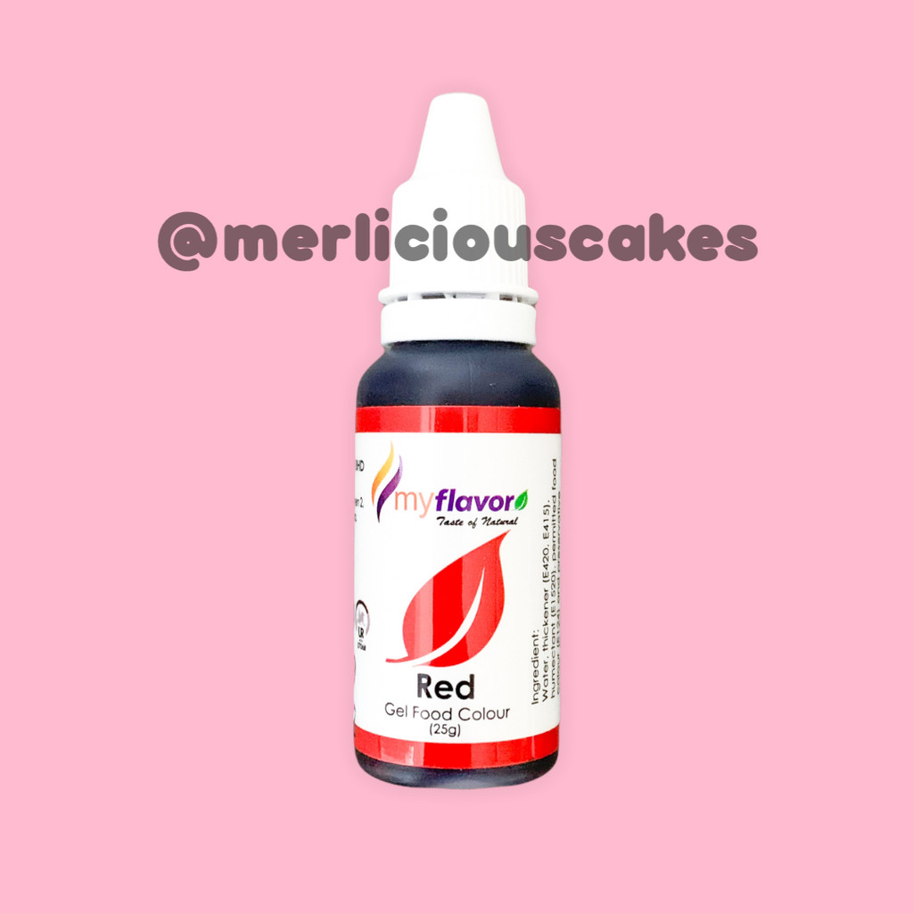 

Bright Red Gel My Flavor Food Color Food Colour Pewarna Makanan
