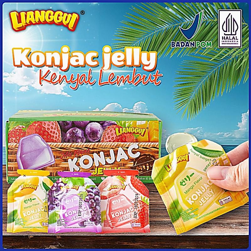 

78pcs Lianggui Konjac Jelly,mangga,stroberi,anggur,ringan,cemilan halal yang lezat dan segar