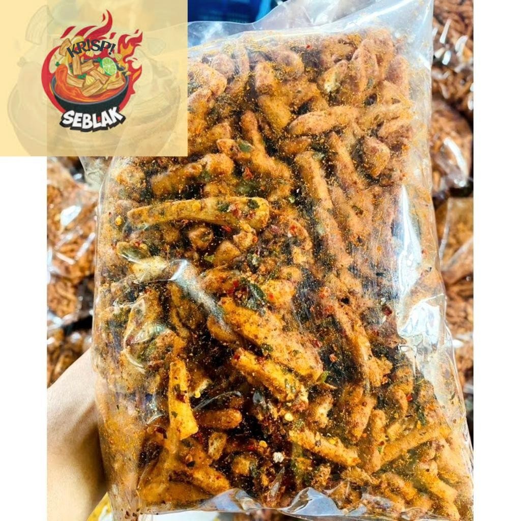 

Seblak krispi Basreng daun jeruk 1kg, basreng pedas, rempah alami kriuk gurih enak Seblak
