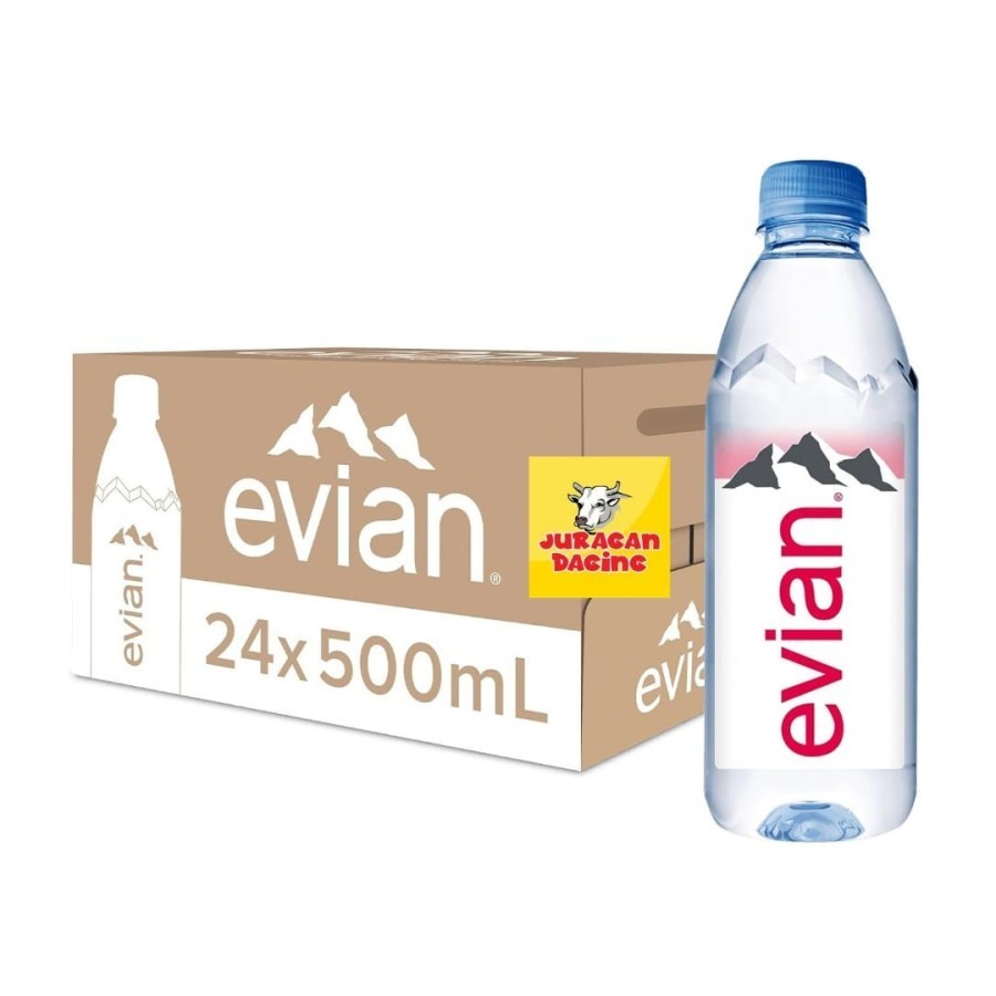 

Evian Natural Mineral Water 500ml 1 Karton Original Perancis