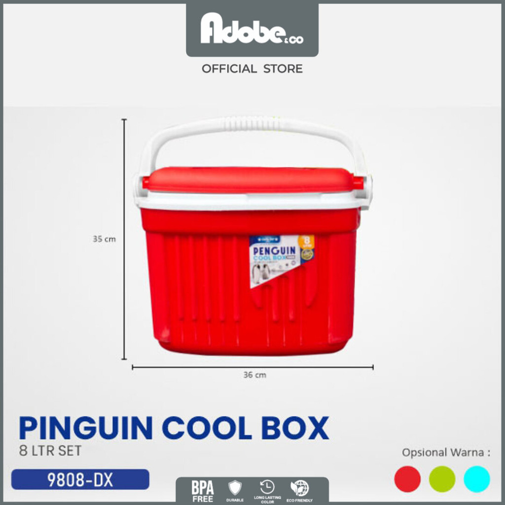 PENGUIN COOL BOX 8 LT DELUXE / COOL BOX / BOX ES / TEMPAT MINUMAN / PENGUIN COOL BOX - Adobe&Co