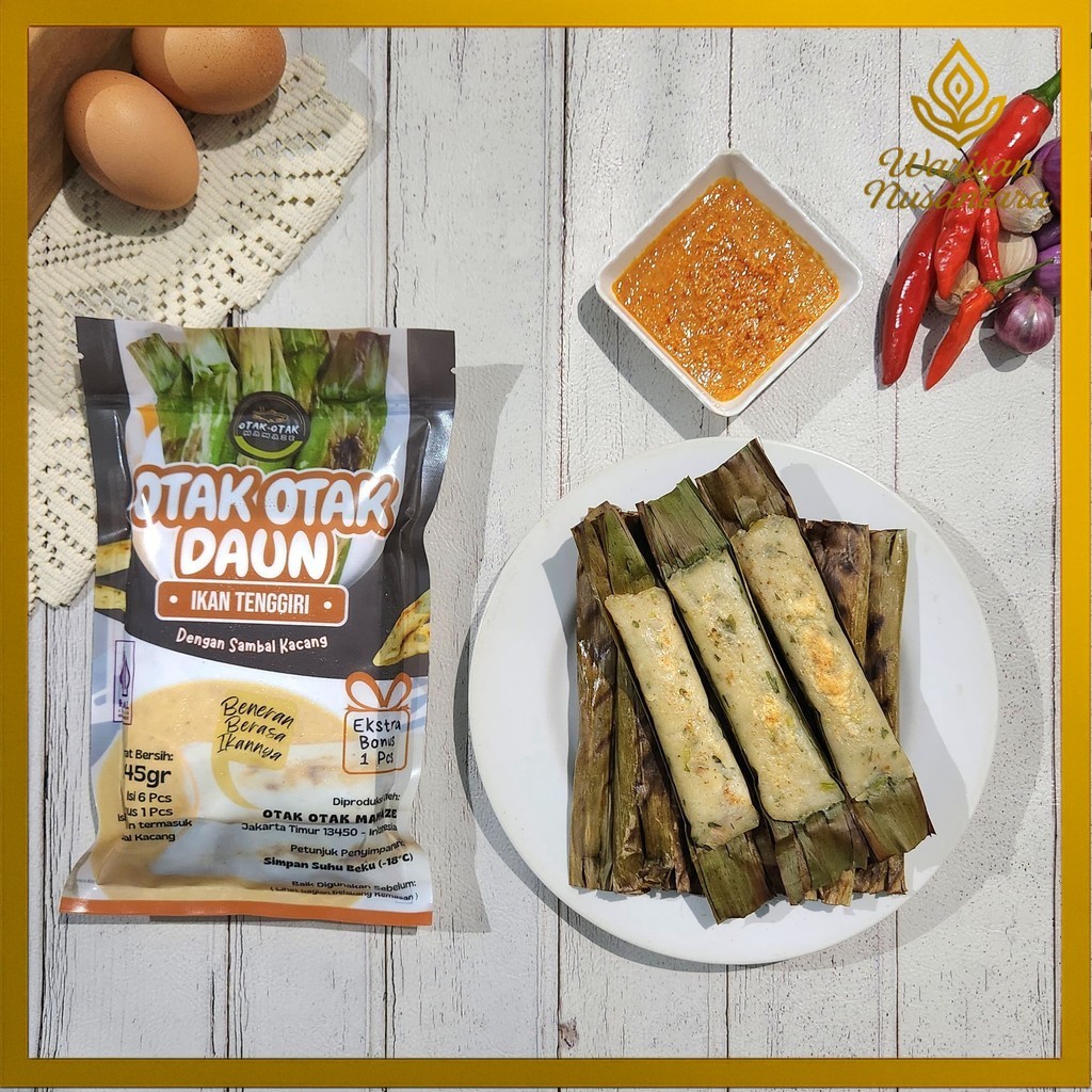 Otak Otak Ikan Tenggiri Daun | Frozen Bakar Merk Mamaze enak