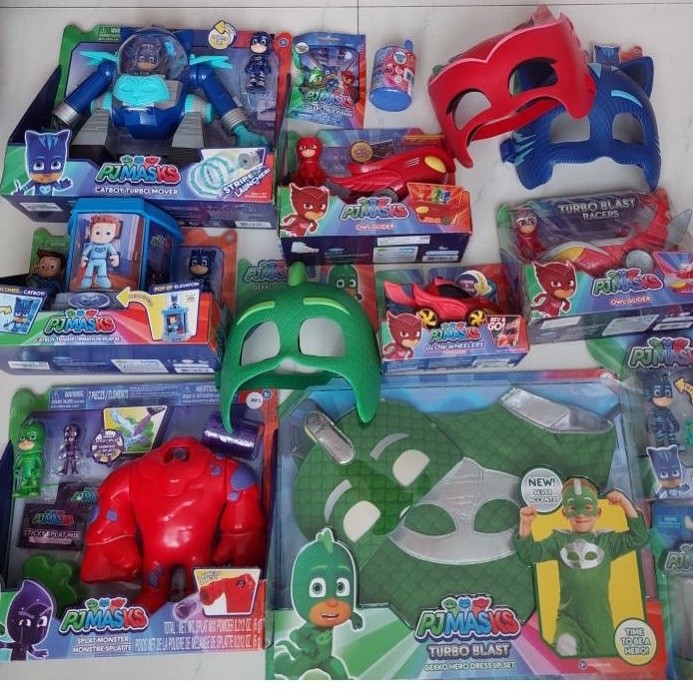 Mobil Pj masks official mainan topeng pj mask owlet catboy gekko kostum pj masks ORI Original