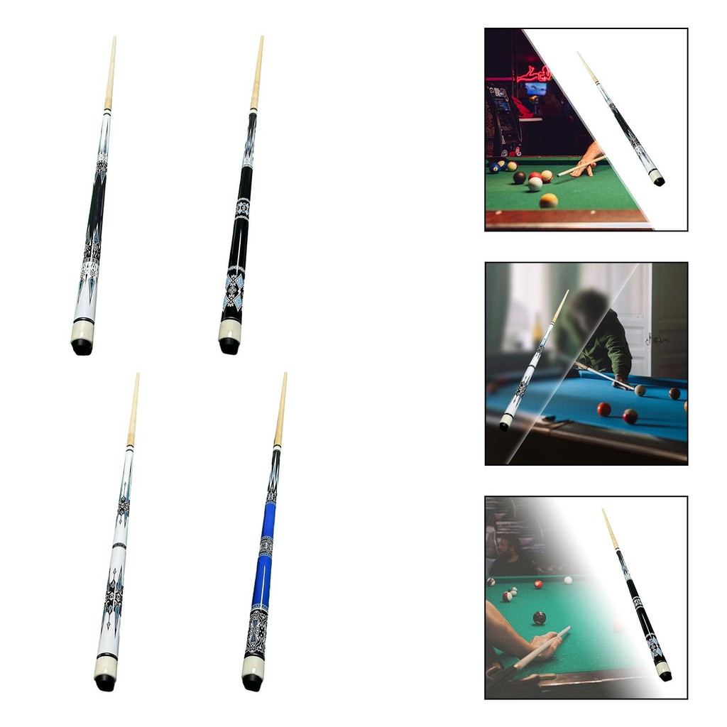 57" Billiard Cues Stick Portable Accessories 2 Shaft for Billiard Player