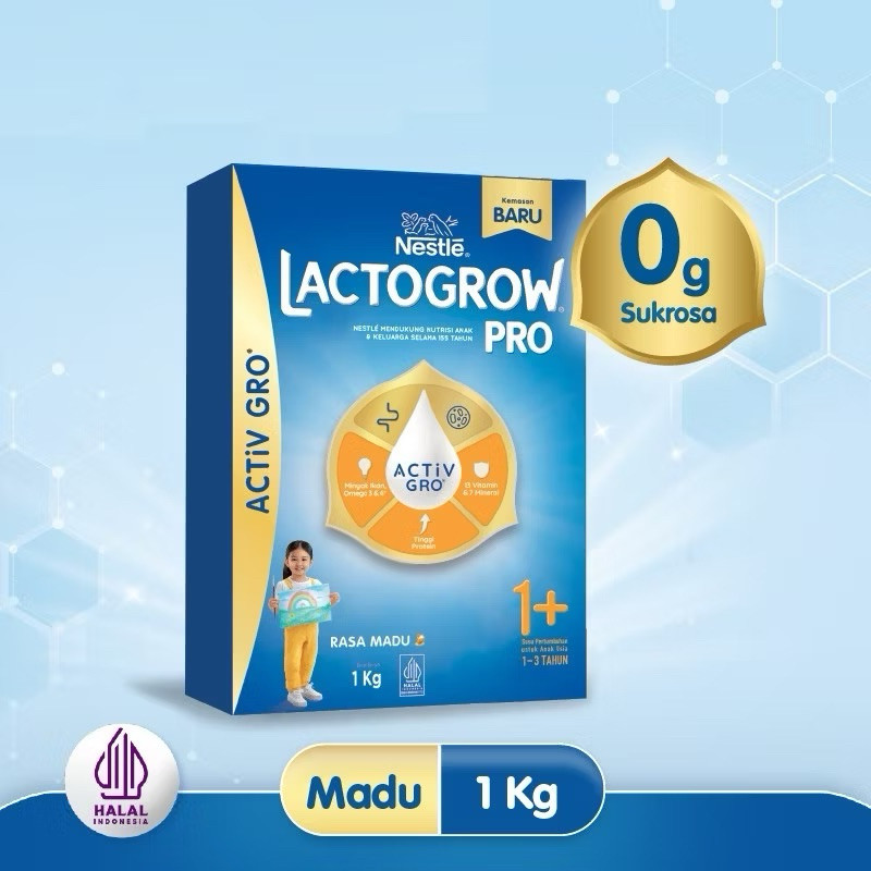 

LACTOGROW 1+ USIA 1-3 THN 1KG / SUSU LACTOGROW 1000 gr