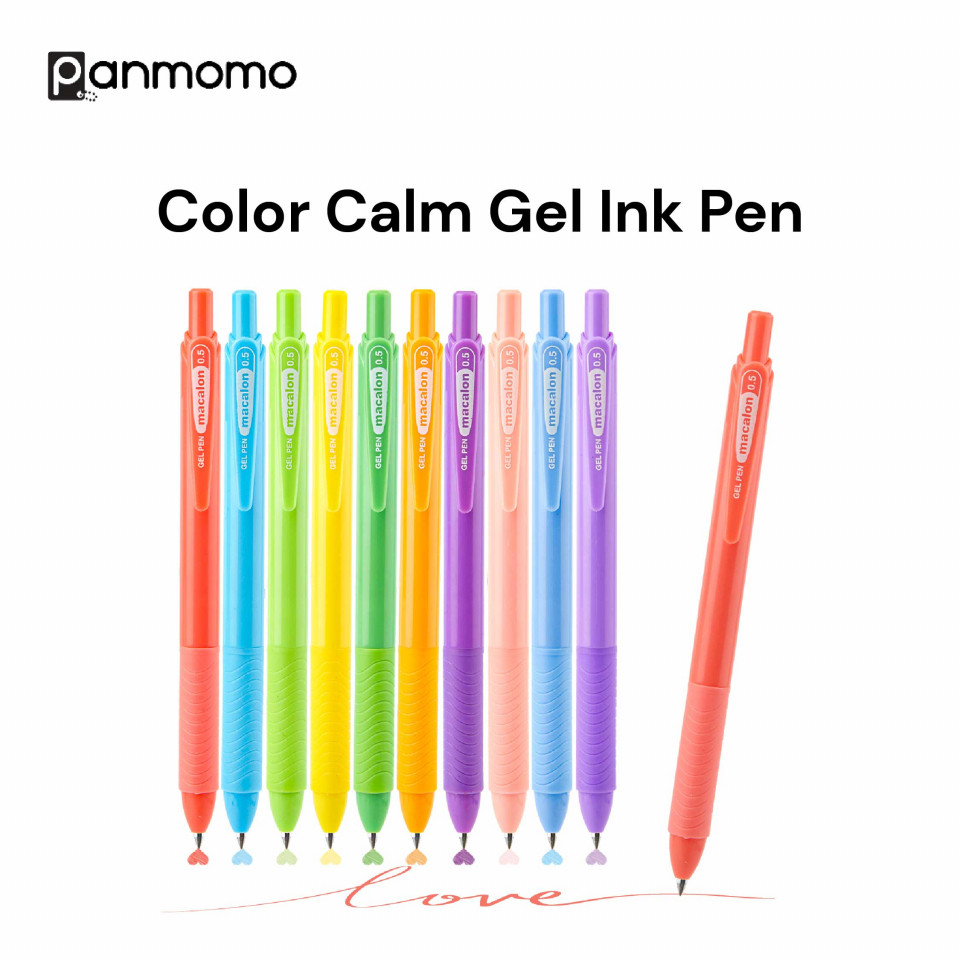 

Pulpen Aesthetic - Pulpen Warna Warni - Pulpen Warna Warni Aesthetic - Panmomo Color Calm Gel Pen