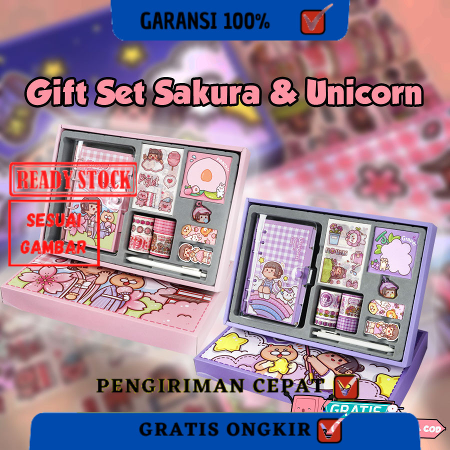 

10 in 1 Gift jurnal set/ Paket agenda hadiah hampers/ Notebook journalTERLARIS