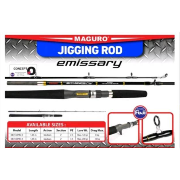 Joran Maguro Emissary jigging rod overhead 165cm 562