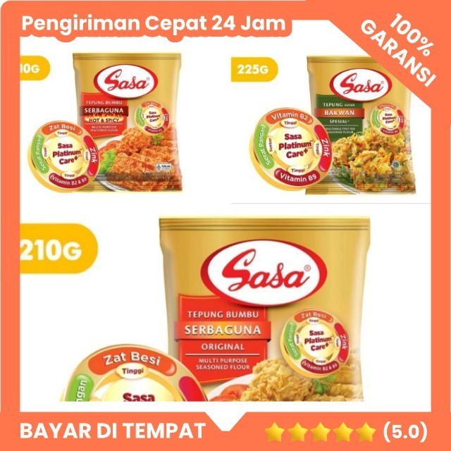 

SASA Tepung Bumbu Serba guna Bakwan spesial - Pisang goreng - Original