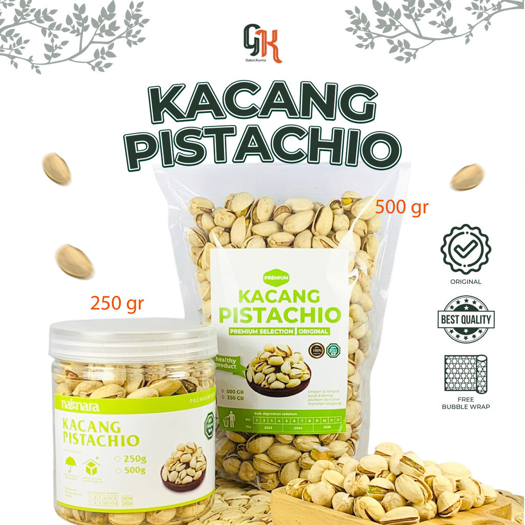 

KACANG PISTACHIO 250Gr/500Gr / KACANG FUSTUK / Kacang Pistachio Arab Fustuk Murah / Kacang Oleh-Oleh Haji