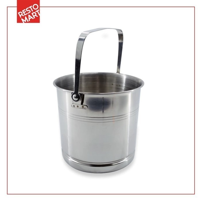 

[[ K23 - BEST SELLER Tempat Es Batu / Bucket Ice / Ice Bucket RESTOMART Stainless (2912005) ]]