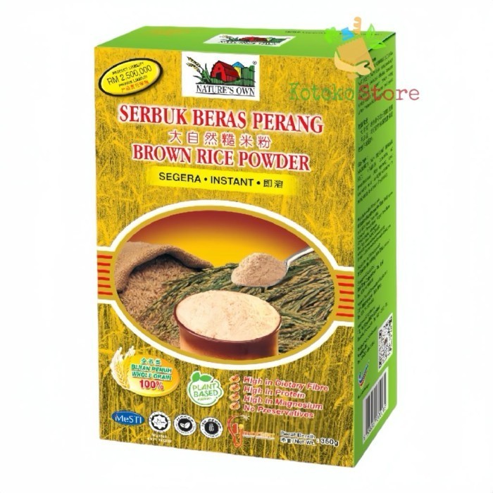 

[[ K23 - BEST SELLER Susu Beras Serbuk Beras Perang Nature's Own 400gr ]]