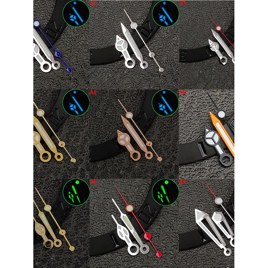 Seiko Mod Hands A1 - A9 Lumed For NH35/NH36/4R