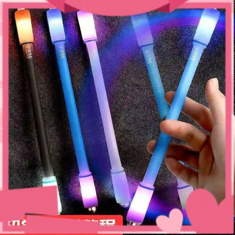 

spinning pen LED pulpen pena putar plastik balance anti stress bolpoin rotating dengan lampu pernapasan keren berputar bercahaya dekompresi pens