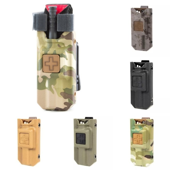 Eleven 10 Repro - Rigid TQ Tourniquet Case - Holder Pouch Belt Vest Molle Turniqet Kantong Turniket 