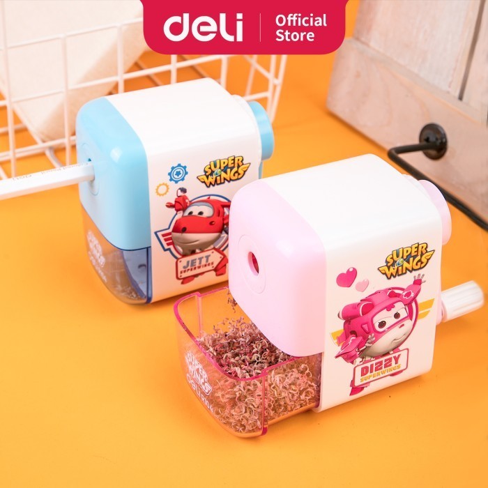 

promo ✨ -Deli Serutan Putar Otomatis Untuk pensil grafit φ8mm (campur) ER10409 - Merah Muda