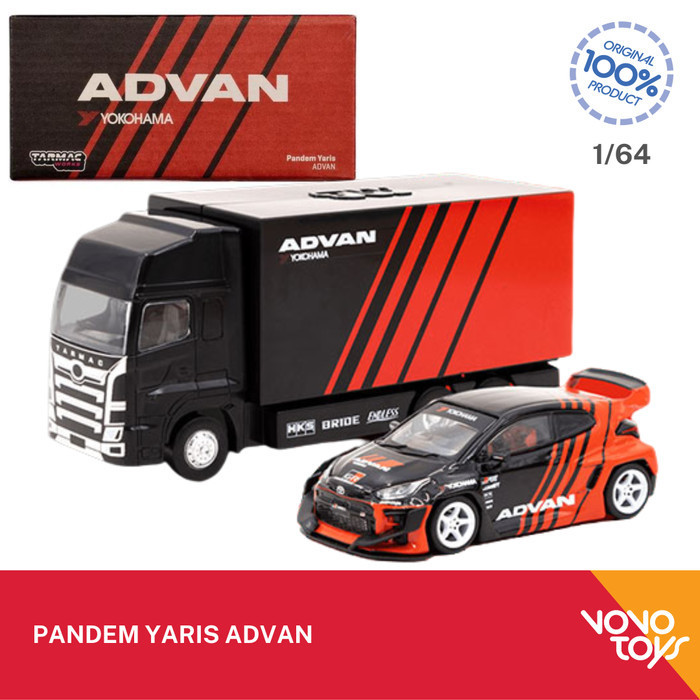 AR2158 Tarmac Works 1/64 Pandem Yaris Advan Yokohama Tarmac64