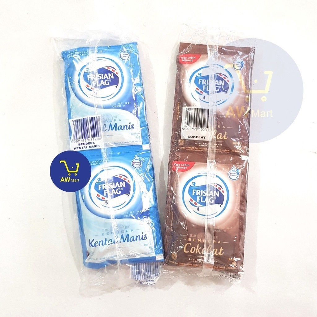 

SUSU KENTAL MANIS FRISIAN FLAG SACHET RENCENG (6 SACHET X 38 GRAM) - SKM & COKLAT - SUSU BENDERA KENTAL MANIS