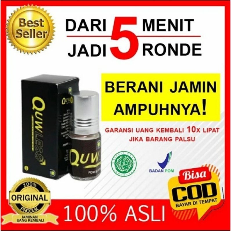 Quwless - Quweles Obat Oles Kuat Pria Original Nasa(Bisa COD) gratis ongkir Free shipping