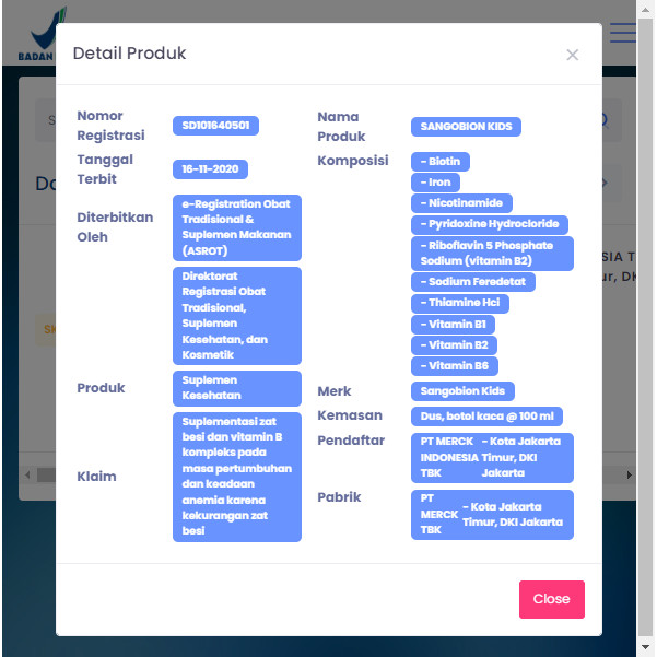 Sangobion Kids Sirup 100 mL - Suplemen Zat Besi & Vitamin B Kompleks Anak
