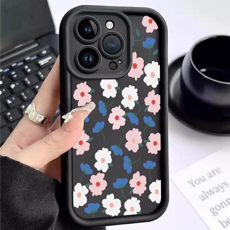 Soft Case For Samsung A05 A03 A03s A04 A04E A04s A05s Beautiful Flowers Silicon Antishock Silicon Ca