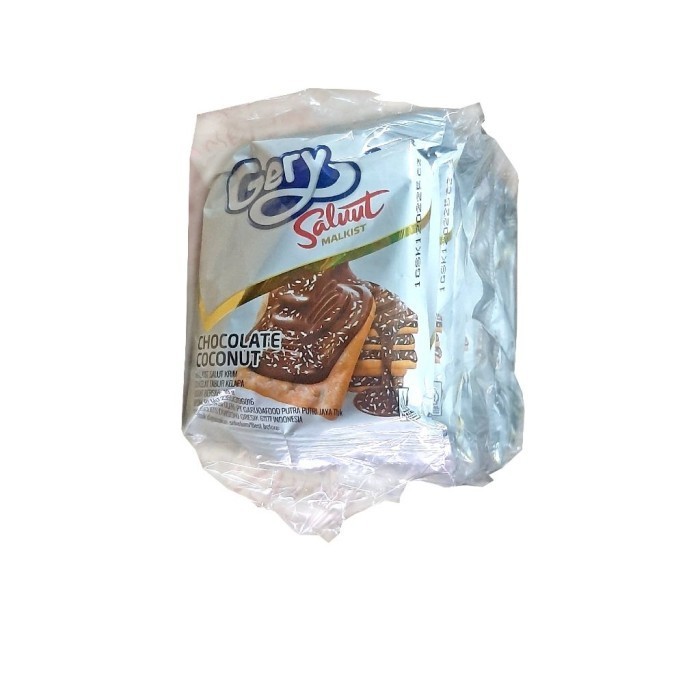 

Gery Saluut Malkist Rasa Chocolate Coconut 18g Isi 10pcs Cemilan Murah dan Enak