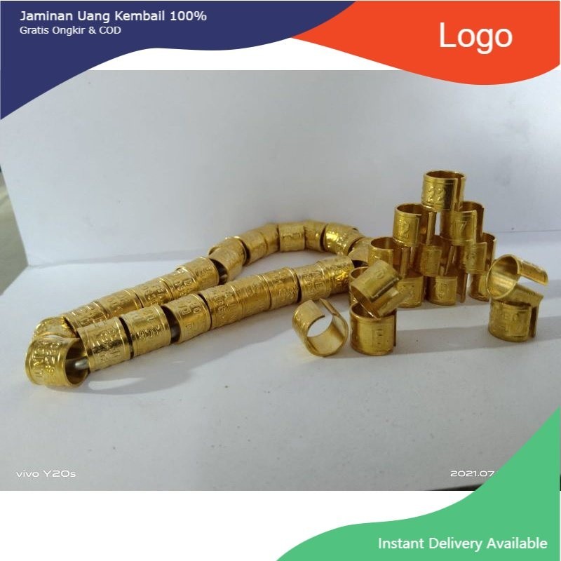 RING BURUNG MEWAH UKIR/KUNINGAN BELAH BUAT BURUNG MERPATI