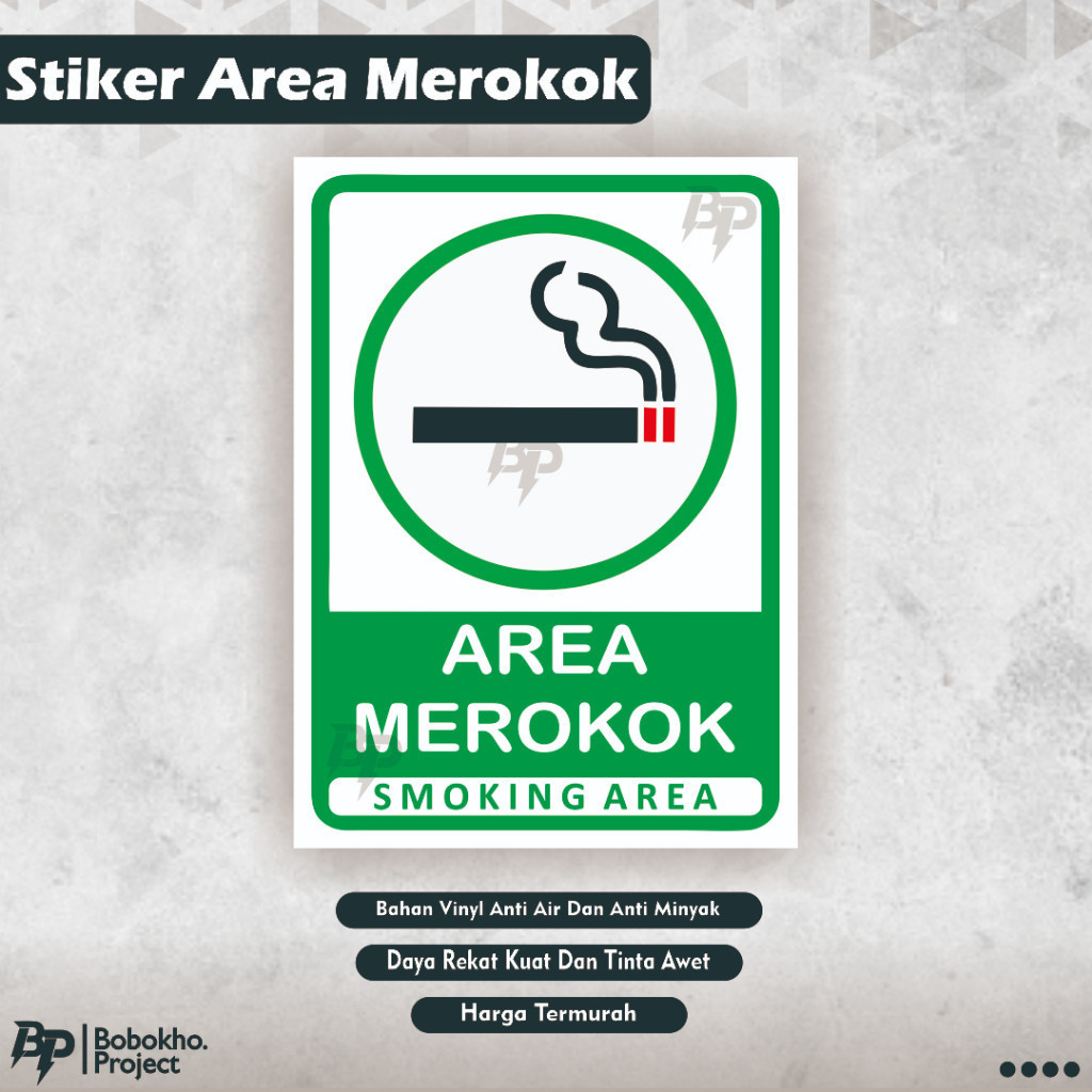 

Stiker Area Merokok Stiker Smoking Area Smoking Room Stiker Merokok