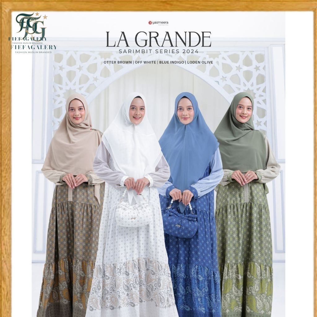 (Fg)Gamis Ori by YASMEERA/Gamis Wanita Yasmeera Terbaru La Grande (R) Mewah Eksklusif Original Yasme
