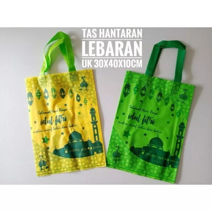 

12 Pcs Goodie bag Tas lebaran Tempat bingkisan Lebaran - Kuning