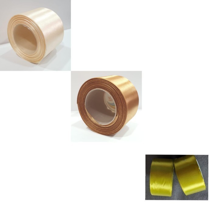 

Pita Satin 5Cm / 2" / 2inch / 50mm / Pita Kado - 11.putih