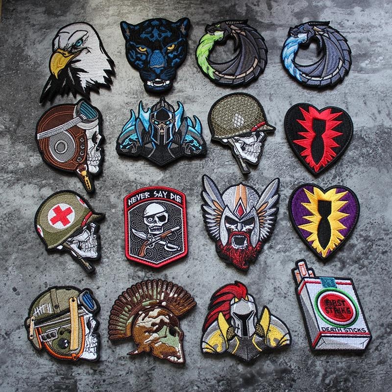 

Tactical 3D Embroidered Badges Anime Armbands Personality Outdoor Morale Backpack Custom Patches for Clothing Hook & Loop