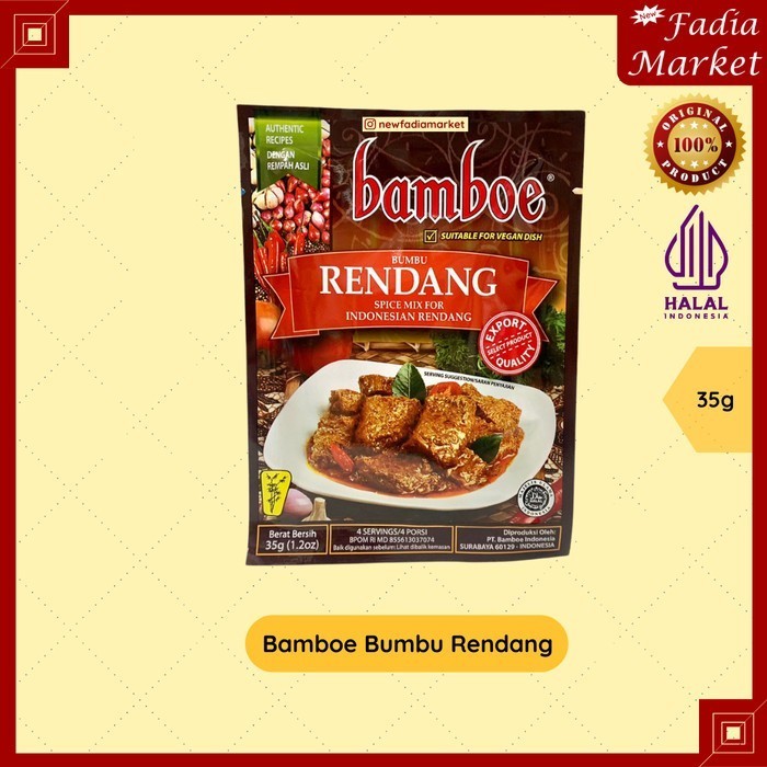 

Bamboe Bumbu Masak Instan - Rendang 35g