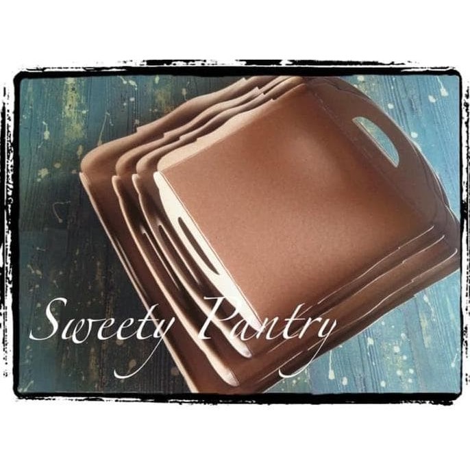 

TERJUAL New Alas Kue Type Tray Bahan Kraft Coklat Uk 22 - 50 Pcs