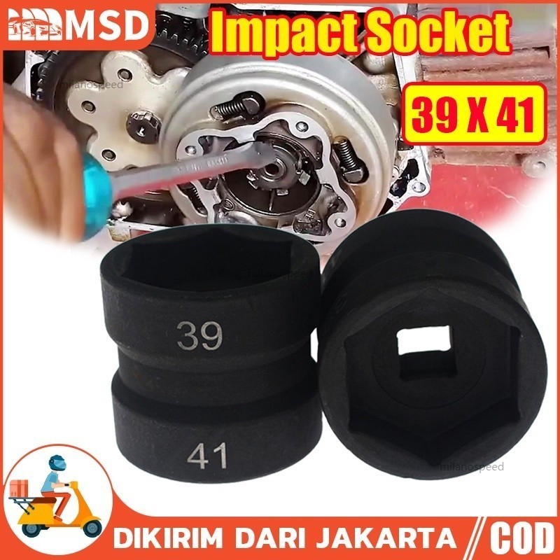 MATA KUNCI SOK CVT 39 X 41 DOUBLE SOCKET DRIVE 39X41 Pendek Mata Kunci Shock Impact / Impact Socket 