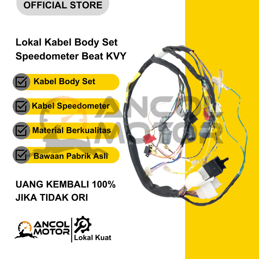 Lokal Kabel Body Set Speedometer Beat Karbu Motor Honda Kode Part KVY