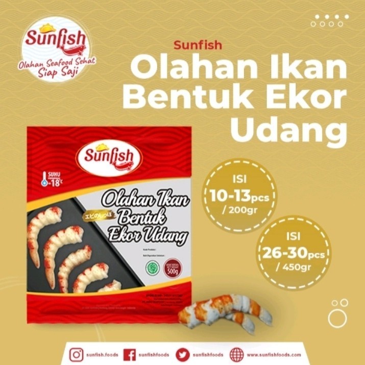 

Sunfish Ikan Olahan Bentuk Ekor Udang 450 Gr Murah Halal