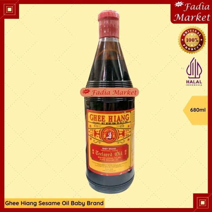 

Ghee Hiang Baby Brand Minyak Wijen Sesame Oil Malaysia HALAL 680ml - TTA