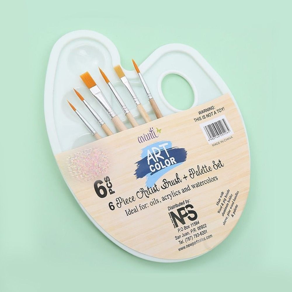 

Artist Gouache Brush Coloring Drawing Art Oval Palette Brush Set Oil Painting Palette Art Painting Supplies Watercolor Tray
