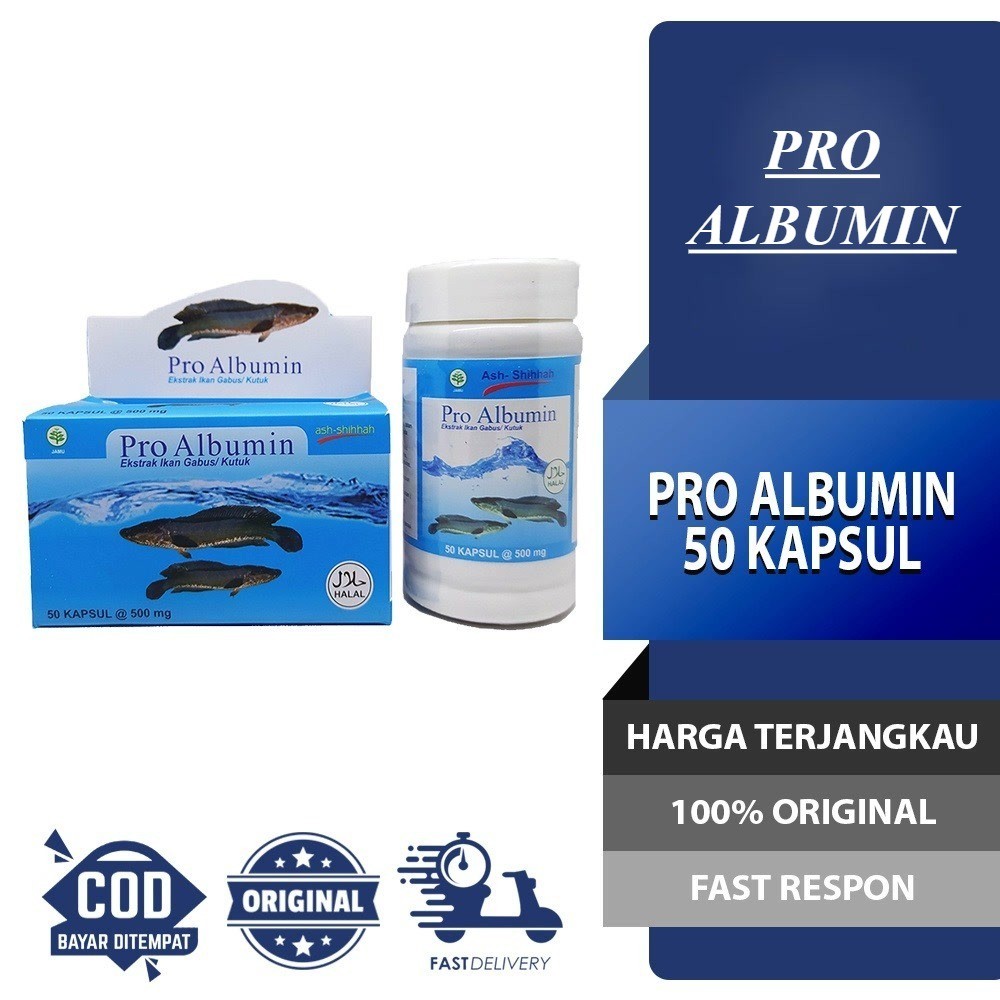 PRO ALBUMIN KAPSUL IKAN GABUS KUTUK ORIGINAL