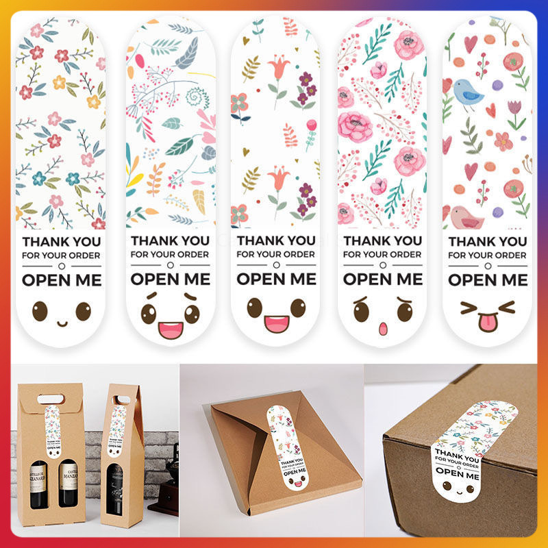 

Stiker segel kotak hadiah terima kasih/ Stiker Label Open Me Thank You For Your Order-100pcs