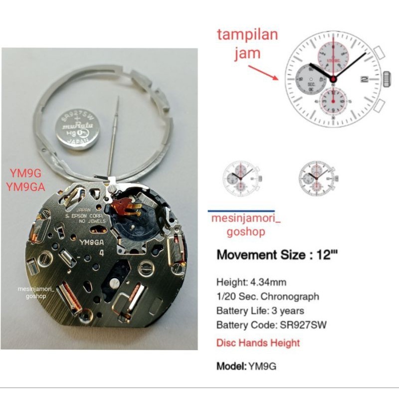 mesin YM95 YM95A YM9G YM9GA original japan