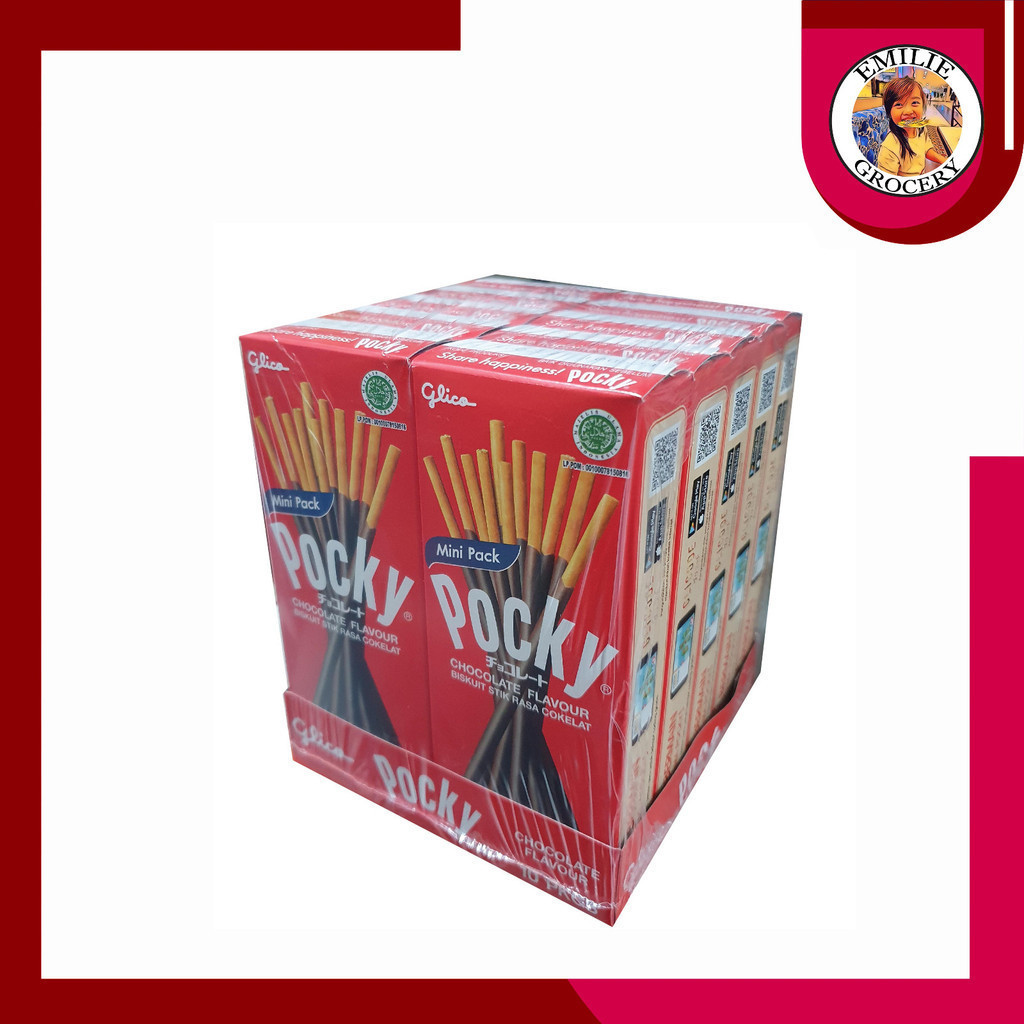 

Paket Glico Pocky Mini Chocolate Coklat 22 gram 22gram 10Pcs 10 Pcs