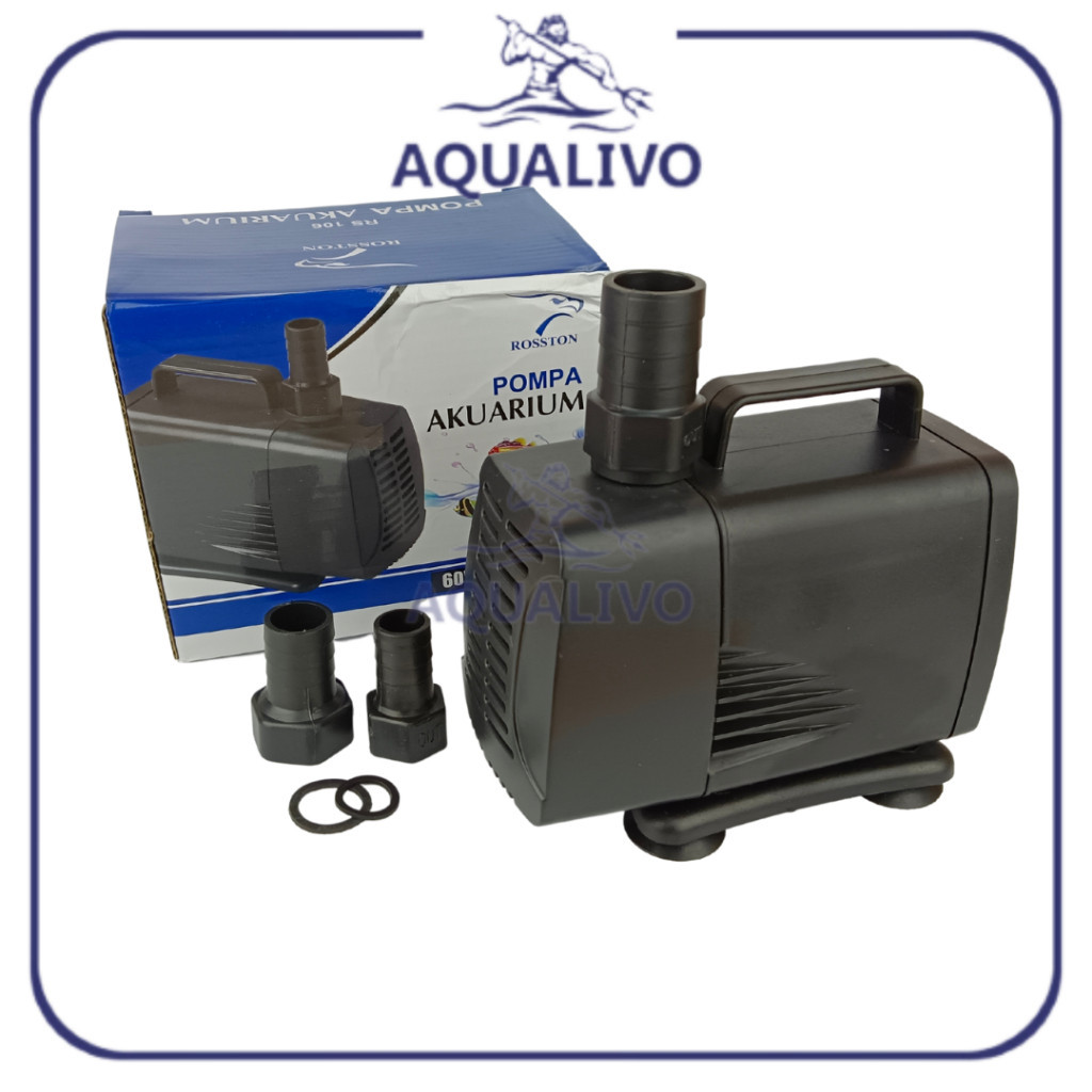 Rosston Pompa Air RS 106 Aquarium Hidroponik rs106 Celup Kolam Pump RS 106
