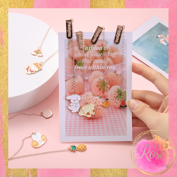 

ℛ - 6278 Paper Clip Liontin Bahan Metal / Penjepit Buku Cartoon Lucu