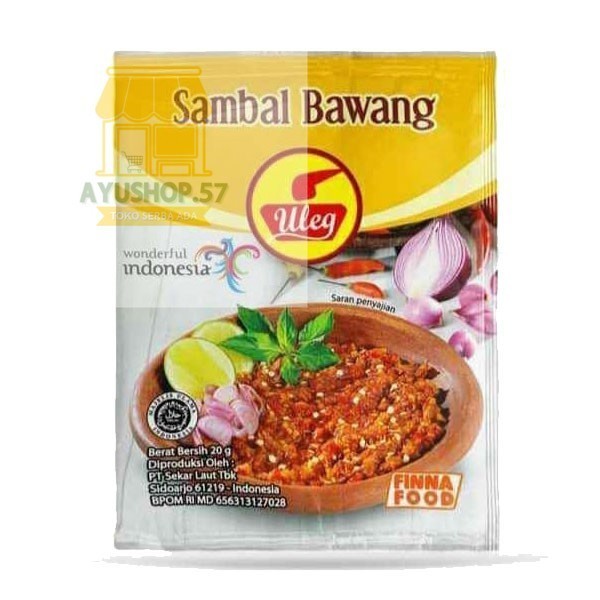 

SAMBAL ULEG FINNA RENCENG ISI 10SACHET - BAWANG - AYUSHOP57