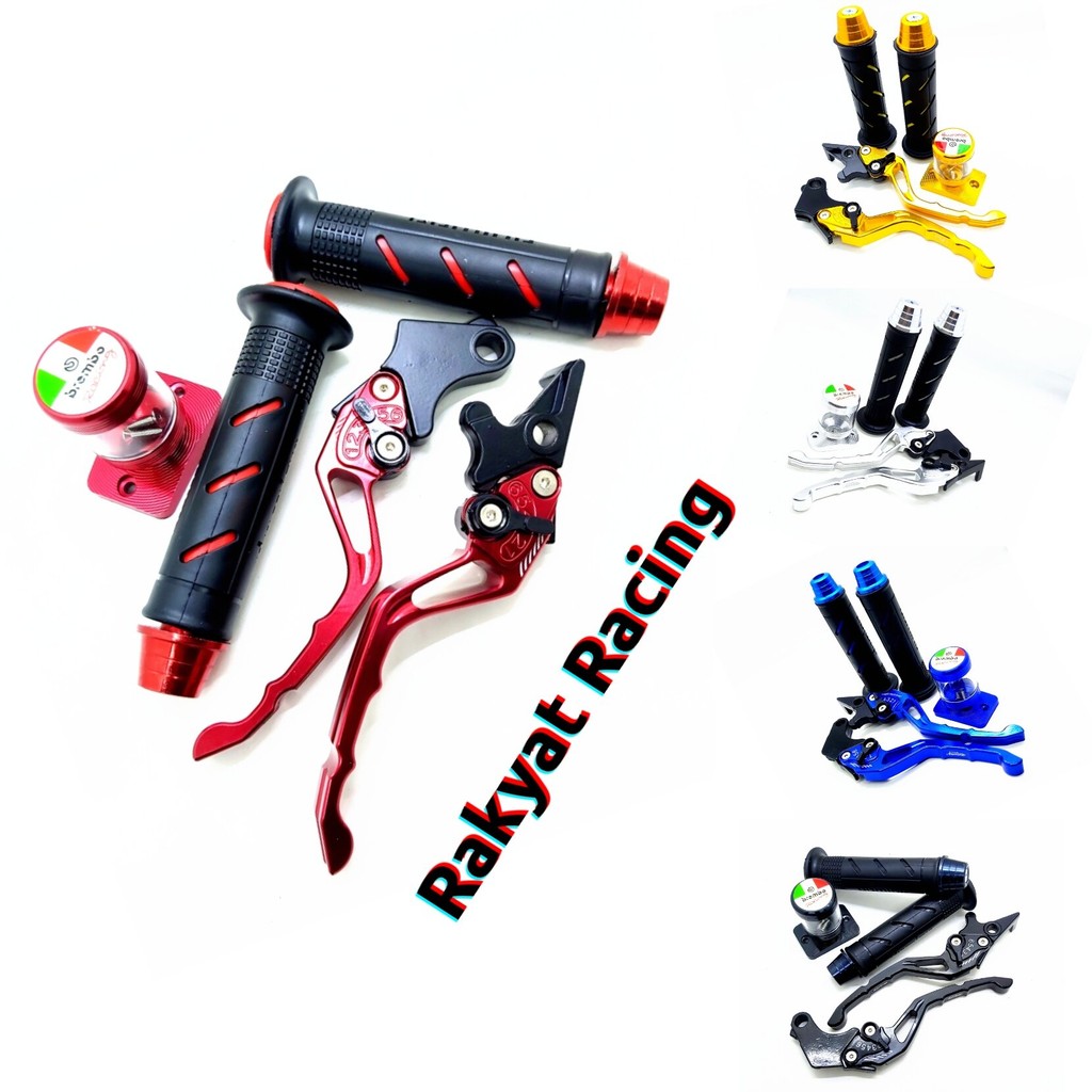 Paket hemat handle sisik + stempel kaca minyak rem + handgrip domino + jalu stang pnp fu sonic cbr