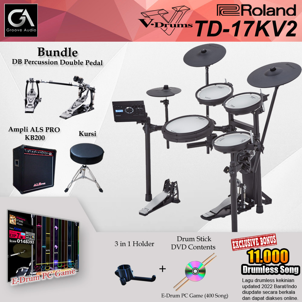 Drum Elektrik Roland TD 17KV2 + Rack MDS-COM / TD17KV2 / TD17 KV2
