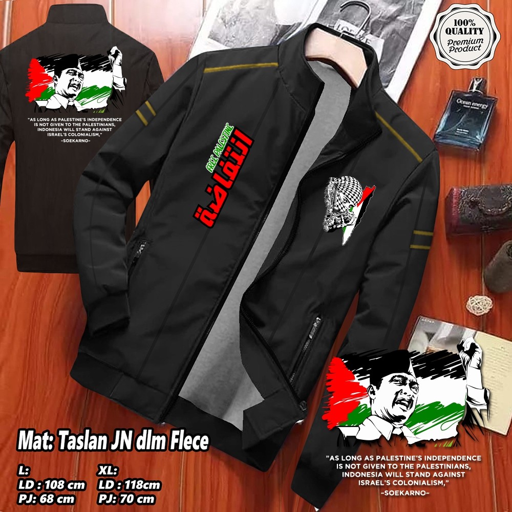 JAKET PARASUT PALESTINA SOEKARNO TERBARU / JAKET BOLAK BALIK SAVE PALETINE